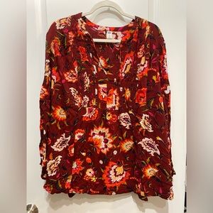 Old navy floral print blouse